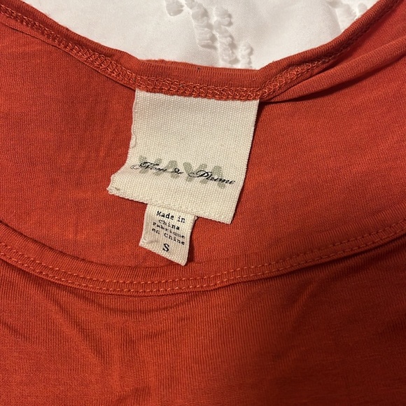 Nom de Plume orange crop top - Picture 2 of 4